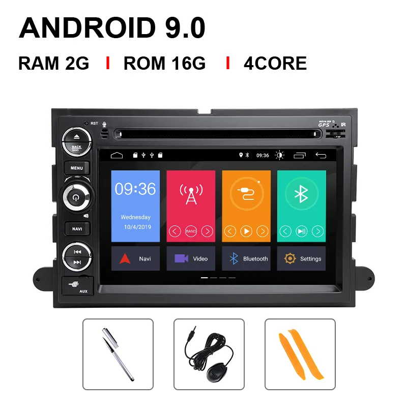 4 Core 16 ROM DSP 8 core 2 Din Android 9 dvd-плеер автомобиля для Ford F150 F350 F450 F550 F250 Fusion Expedition Mustang Explorer Edge экран радио - Цвет: 4 Core 16 ROM
