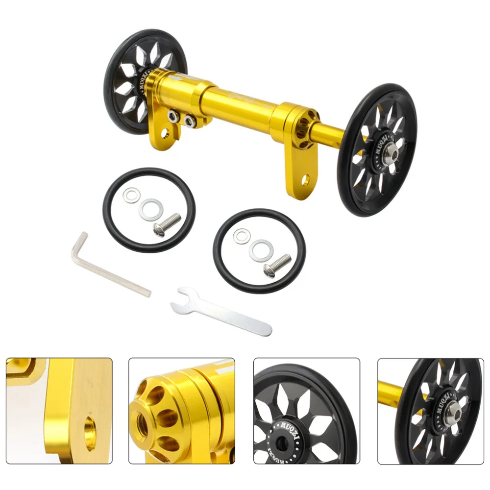 

1 Set Folding Easy Wheel Extension Rod Compatible for Brompto Bike