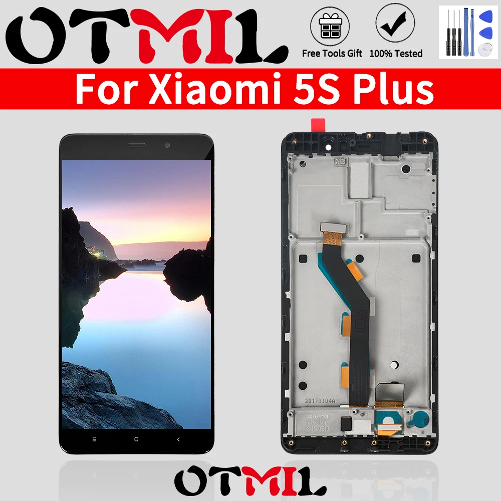 Оригинальный ЖК дисплей 5 7 дюйма для XIAOMI MI 5S Plus сенсорный экран рамка дигитайзер 5s