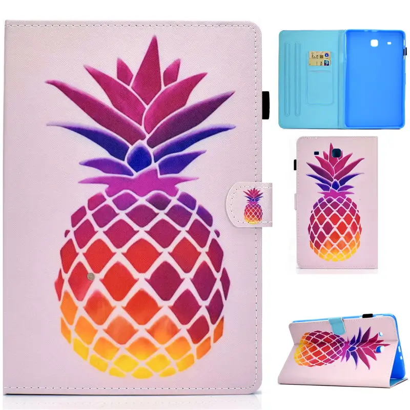 Чехол для samsung Galaxy Tab E 9,6, чехол для samsung Galaxy Tab E T560 SM-T560 T561, чехол s Funda, чехол-подставка с изображением кота из мультфильма - Цвет: S040