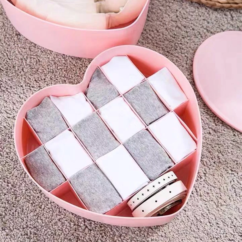 Органайзер для белья Bra Underwear Organizer Box Love section Home Storage Wardrobe Closet For Scarves Socks Shorts Organizador.