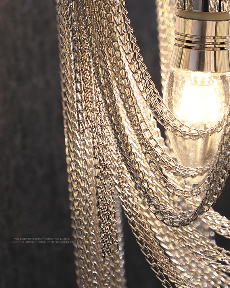 Хромированный алюминиевый светодиодный настенный светильник настенные