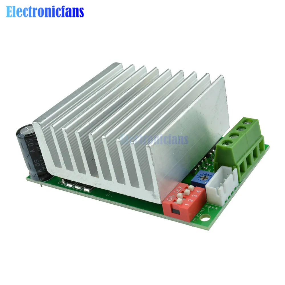 TB6600 Модуль контроллера драйвера шагового двигателя 4A 5A одноосевого шагового двигателя DC 12V-48V для станков с ЧПУ и гравировальных машин.