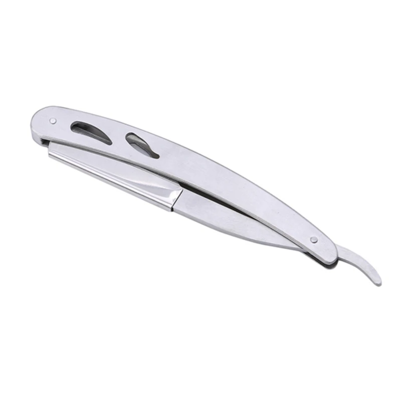 

Men Shaving Barber Tools Hair Razor and Blades Antique Folding Shaving Knife Stainless Steel Straight razor Holder