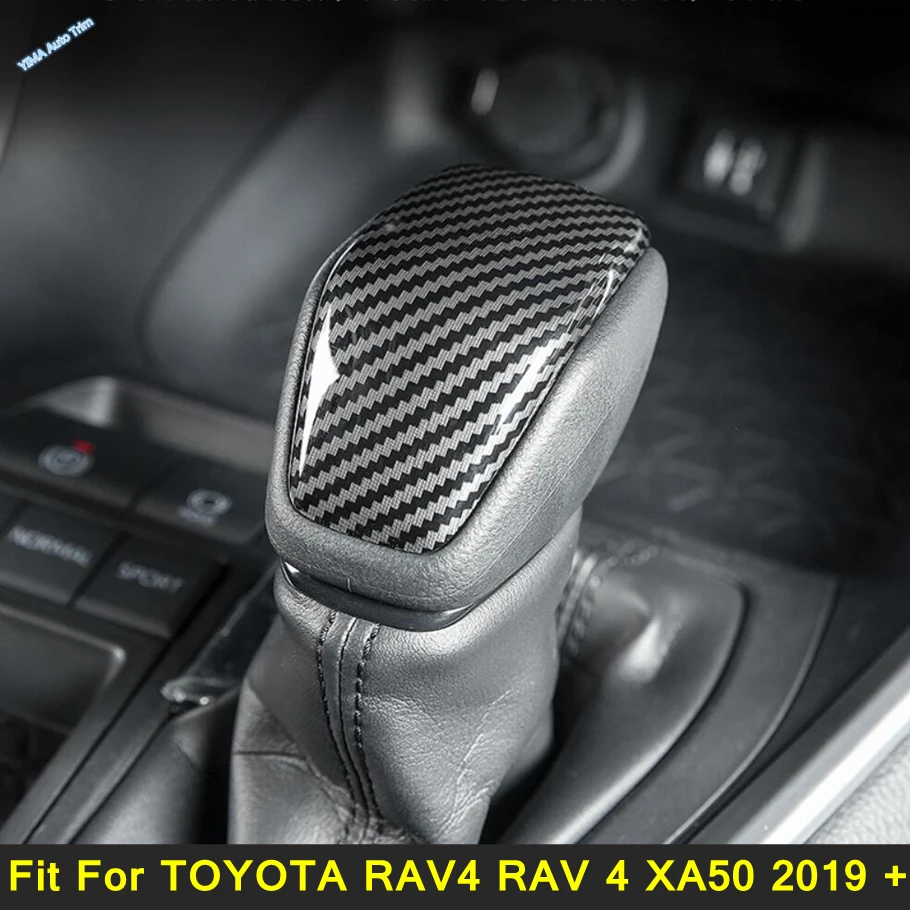 

Gear Shift Shifter Knob Handle Protection Sleeve Cover Trim Interior Modified Accessories For TOYOTA RAV4 RAV 4 XA50 2019 - 2023