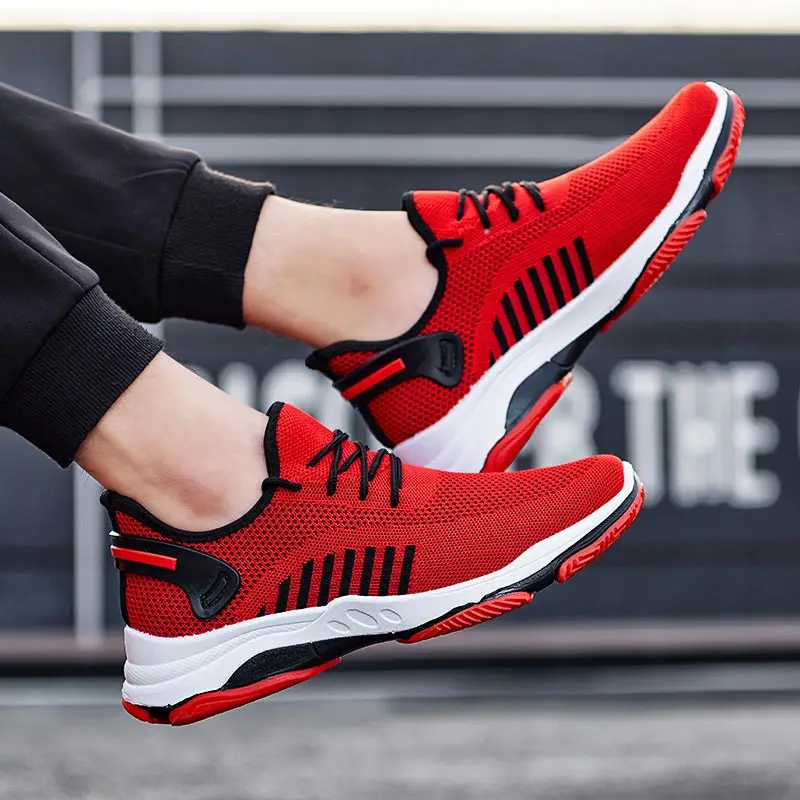 Летняя противоскользящая мужская обувь спортивная для бега мужские кроссовки