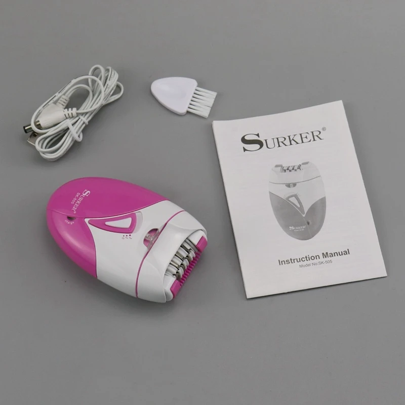 Surker 100-240 В перезаряжаемый женский эпилятор электрический для удаления волос