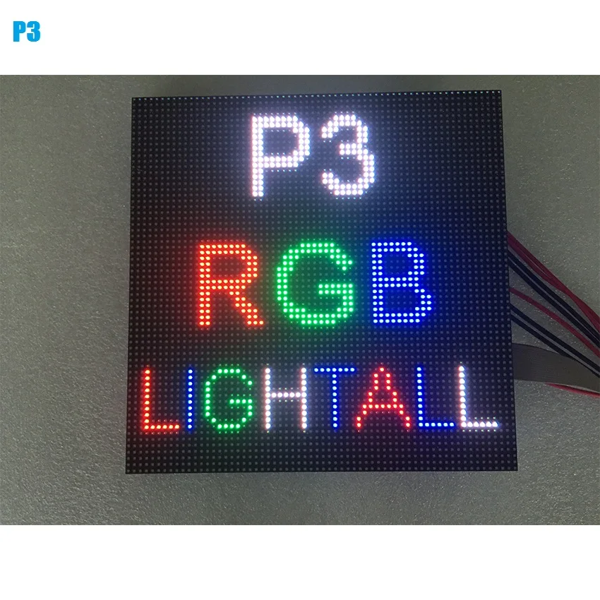 

6pcs HD LED Module P3 SMD Indoor Full Color 64*64 Pixel Panel 192*192mm LED Display Screen, 1 Pcs Power Supply 1Pcs Controller