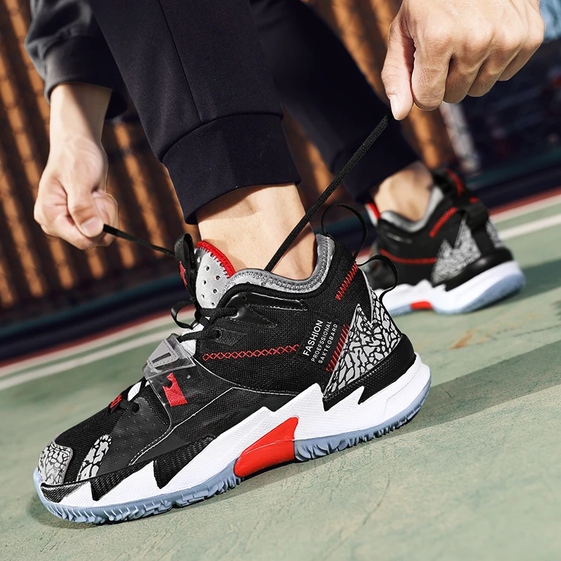 

High Quality Basketball Shoes, Mesh Men's Shoes, Breathable Sports shoes, Non-slip Wear-resistant Basketball Shoes