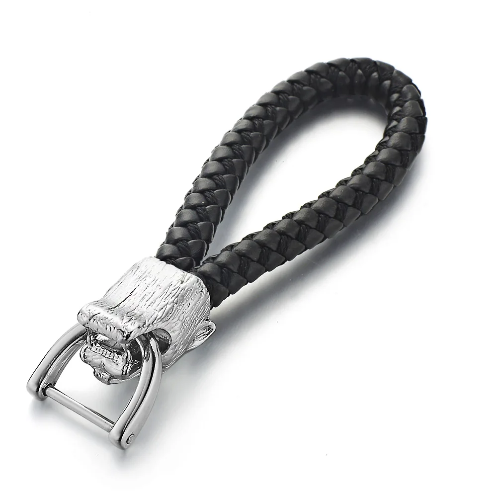 Dormon Amazing Leopard брелок тканые кожаные веревочные брелоки из сплава съемные Брелоки