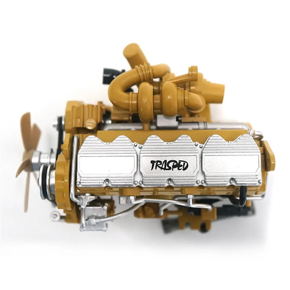 

HG Cougar 6ASS-P01 Zinc Alloy Diesel Simulation Engine Motor Assembly metal 1/12 Carburetor for P602 RC Car Vehicles Model Parts