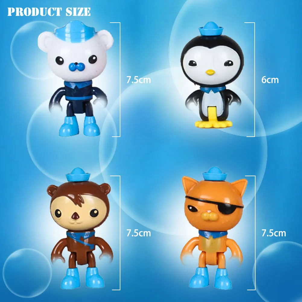 

BZDA Octopod Anime Figures Building Blocks Seabed Cartoon Octopus Figures Model Sets Bricks Octopus For Kids Toys