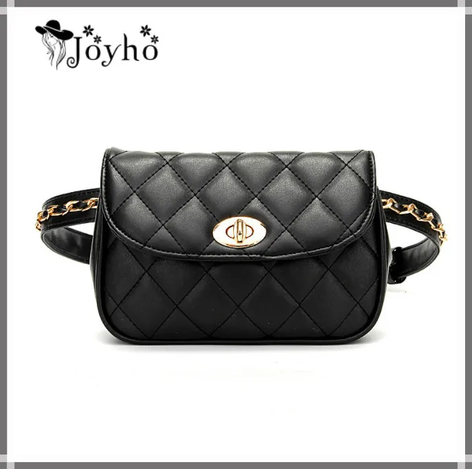 JOYHO Fashion Leather Waist Bag Women Fanny Chest Pack Femal Plaid Belt Bags Hip Money Travel Phone Pouch Banana | Багаж и сумки