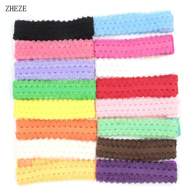 1000 шт./партия кружево блестящая эластичная Двойная корона дизайнерские ChildrenSolid