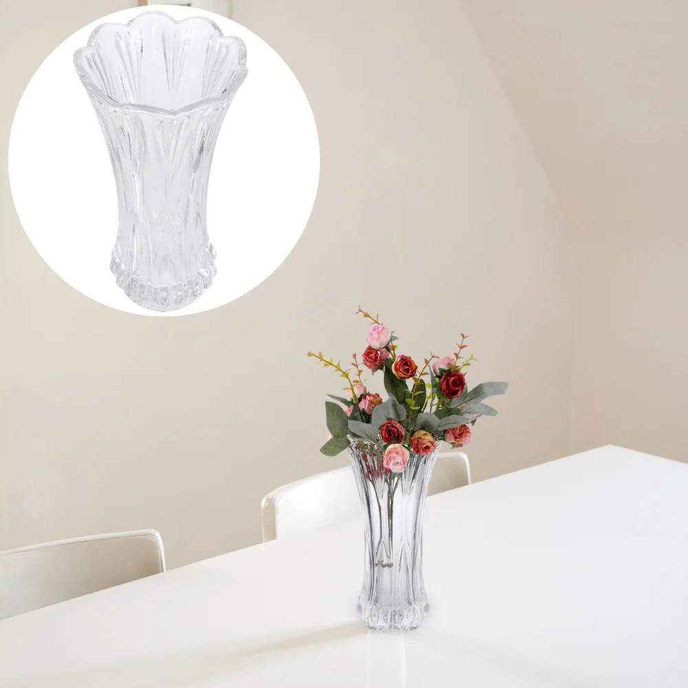 1 шт. хрустальная ваза для цветов высокие Стекло держатель букетов цветочных