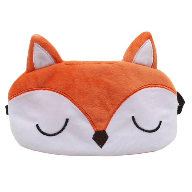 Маска для глаз животных дышащая забавная с рисунком тигровая лиса Собачьи глаза