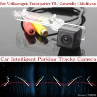 car intelligent parking tracks camera for volkswagen transporter t5 caravelle multivan california ccd car rear view camera