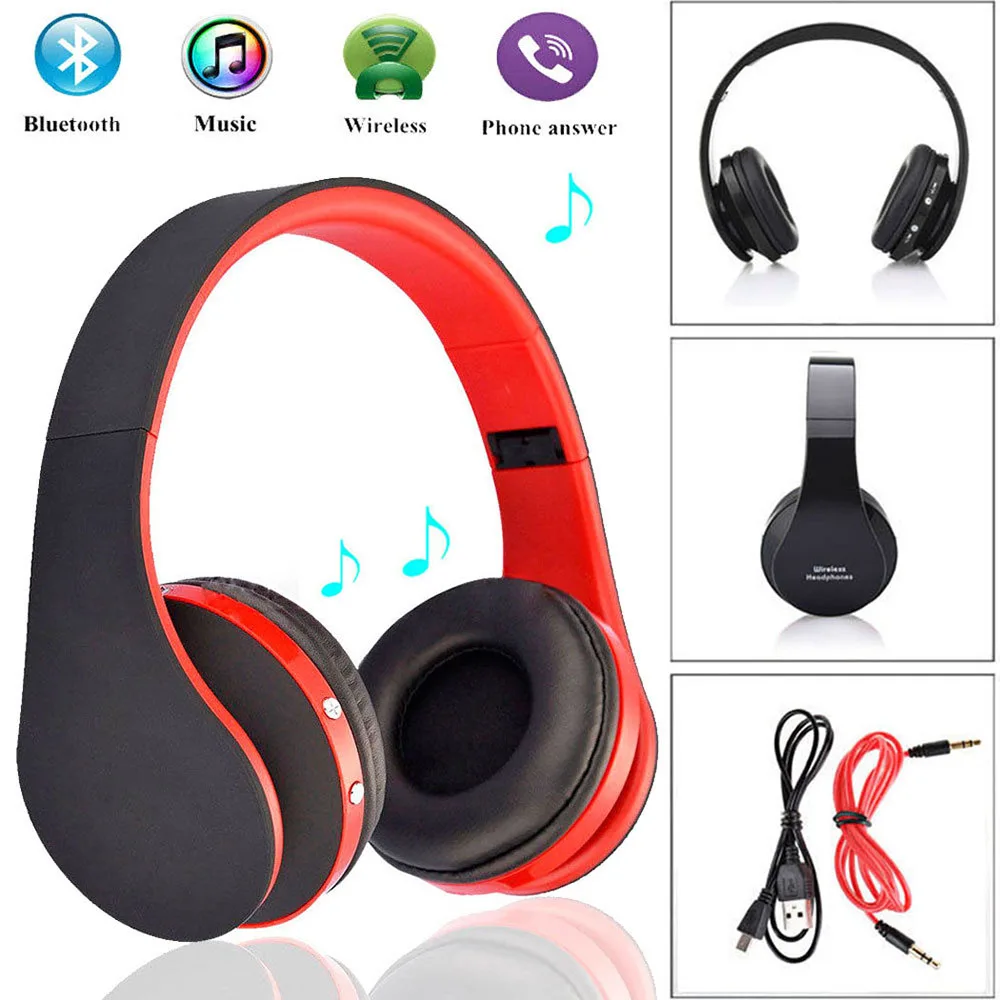Профессиональная Складная игровая гарнитура VIRWIR Blutooth Casque беспроводные наушники