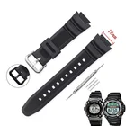 Ремешок силиконовый для Casio G-shock SGW300 AE1000 W-800H W218H W-S210 AQS810 W800H