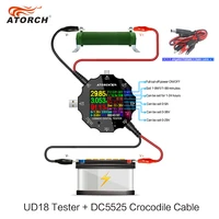 usb tester dc digital voltmeter amp voltage current meter ammeter usb3 0 18 in 1 detector power bank charger dc crocodile clip