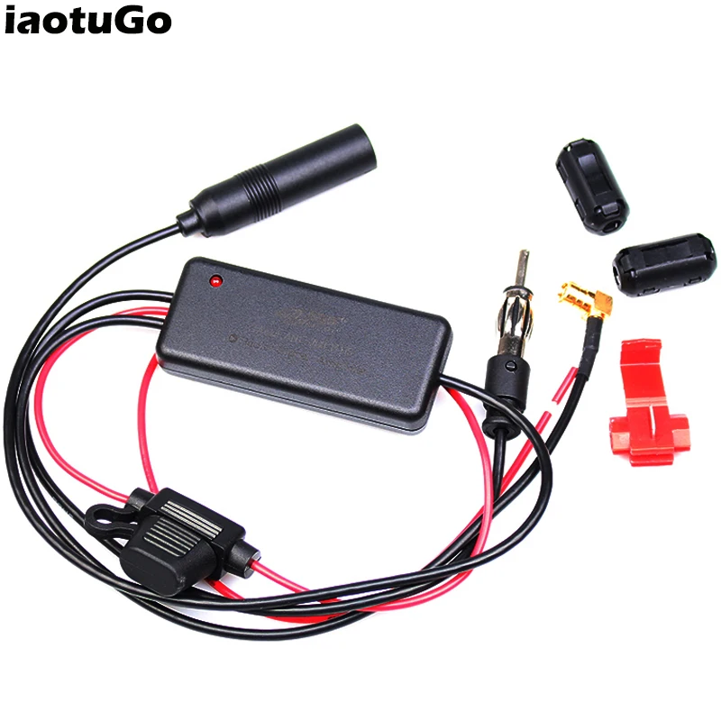 Автомобильный радиоприемник FM/AM/DAB антенна усилитель сигнала приема бустер для