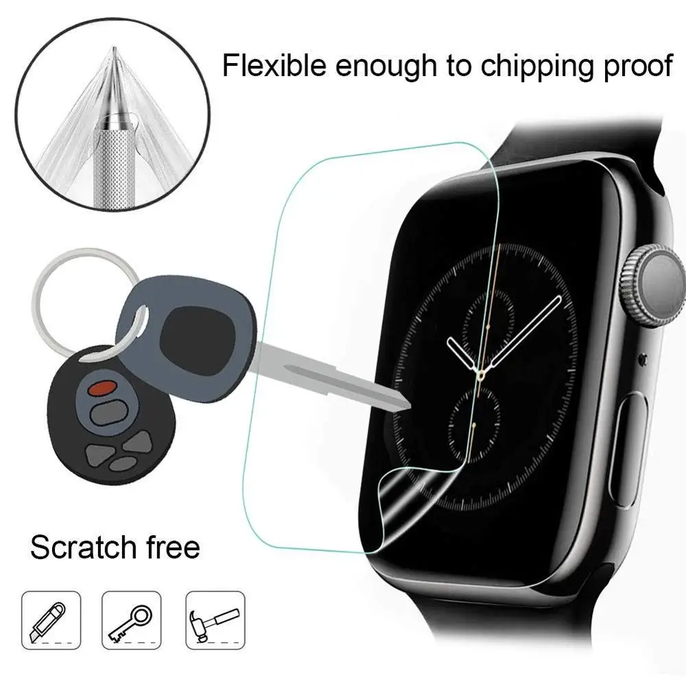 Soft Hydrogel Full Screen Protector Film for Apple Watch S8U 49MM 42mm 41mm 44mm 45MMTempered Film for iwatch S8/7/6/5/4/3/2