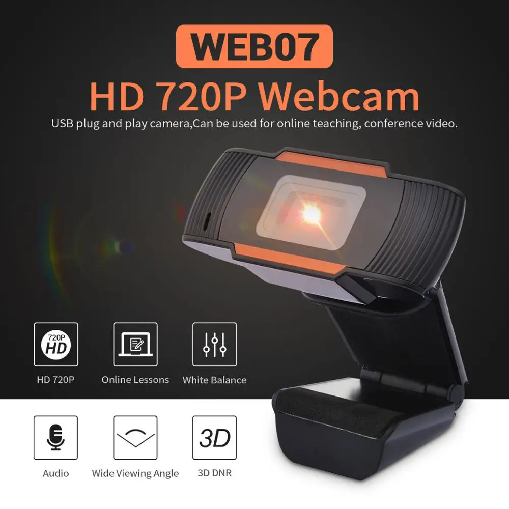 Веб камера OULLX 720P со встроенным микрофоном и поддержкой ОС Windows Android|Веб-камеры| |