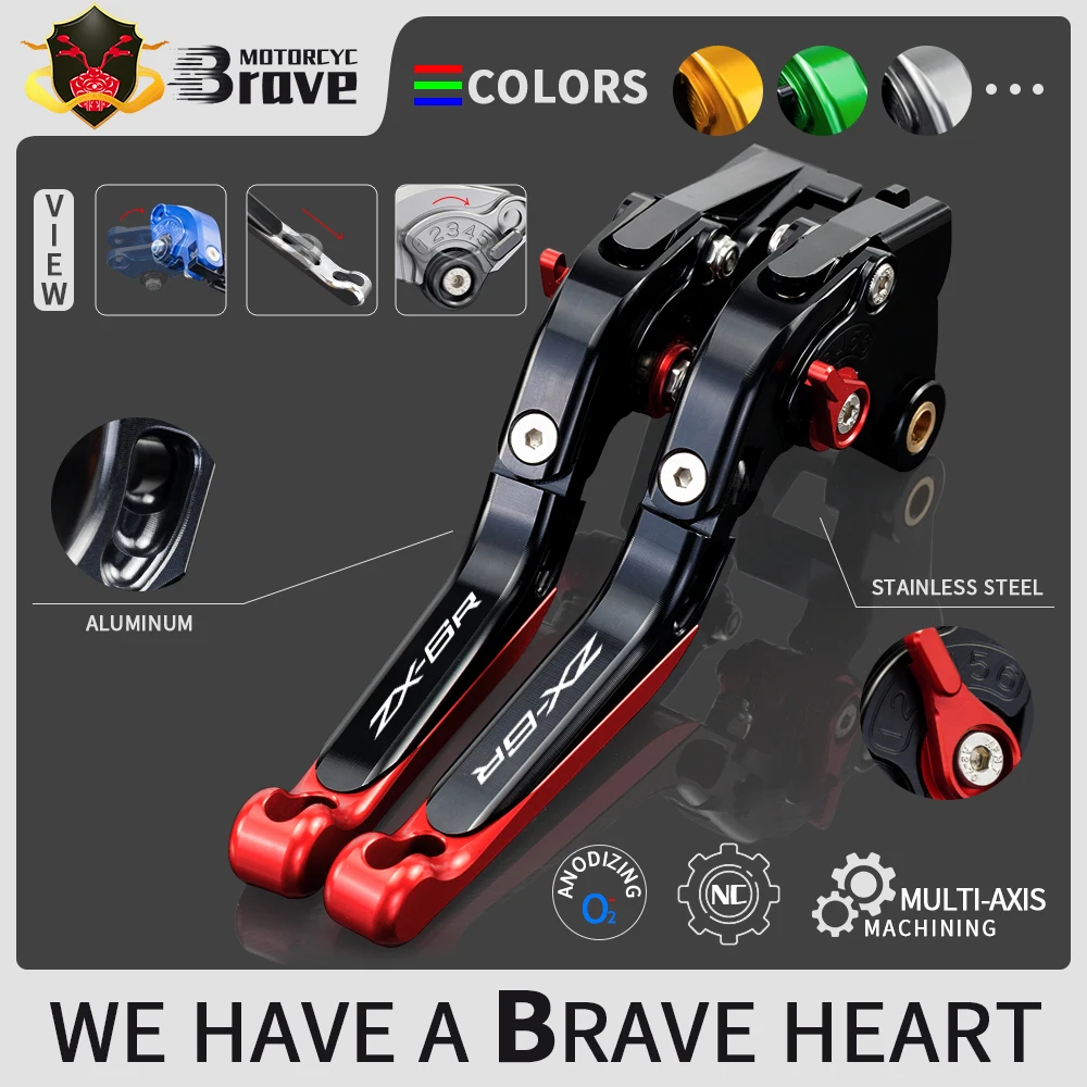 Регулируемые складные выдвижные рычаги тормозной муфты для Kawasaki ZX6R/636 2019 2020 ZX