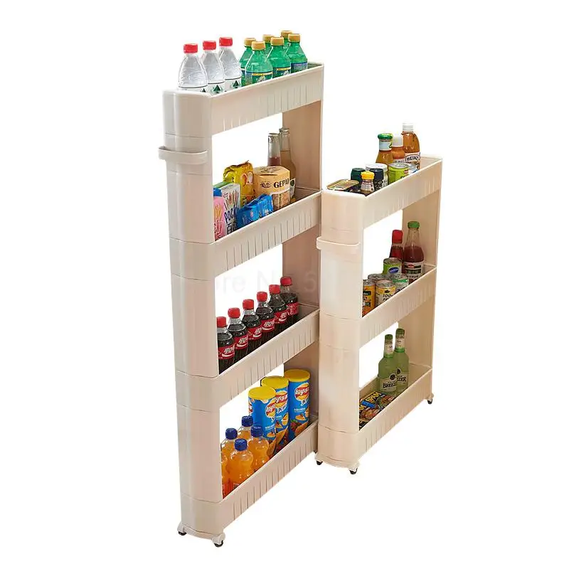 Стеллаж для хранения ванной и кухни стеллаж узкого шкафа холодильника