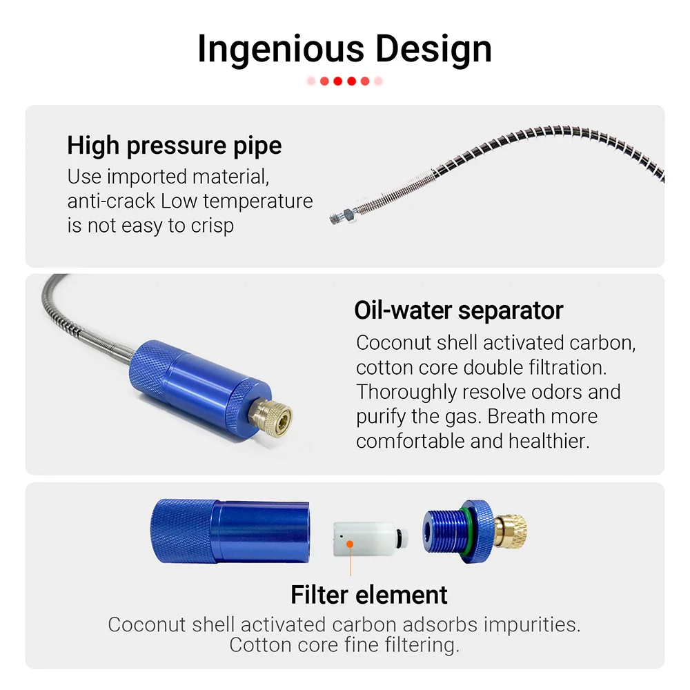 ChikaDiv аксессуары для подводного плавания 300 бар 3-ступенчатый ручной насос PCP