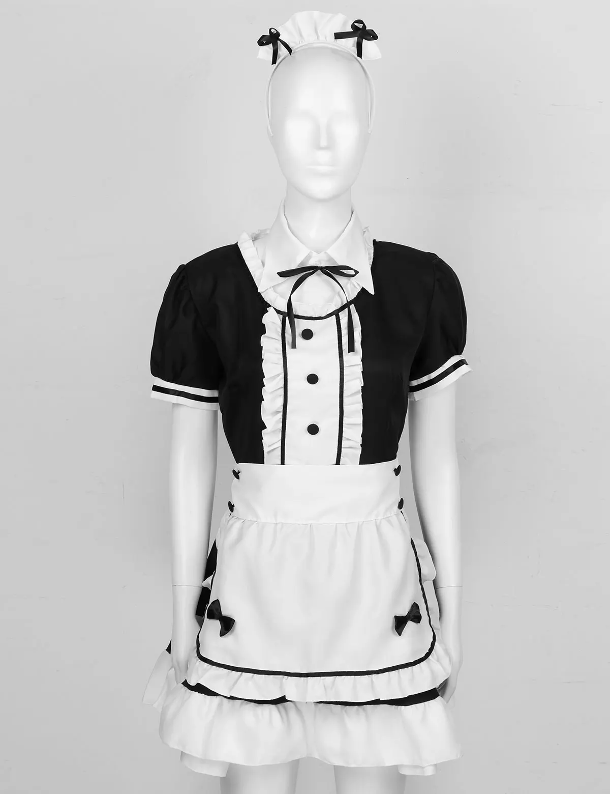 Женский костюм для косплея на Хэллоуин Трансвестит Французская горничная наряд