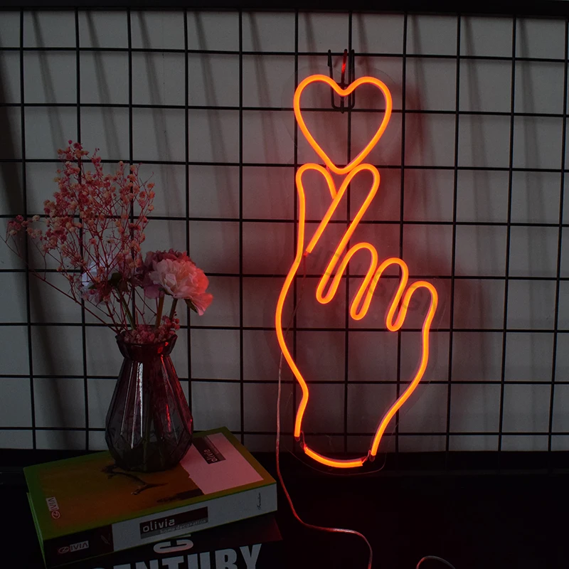 

Neon Sign Light Custom Flex Led 3D SHE SAID YES Acrylic Girls Wall Hanging Wall office Home Decoration Ins Neon Top