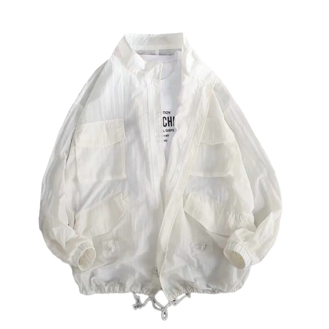 

Men quick-drying jacket, sun protection and UV protection thin military jacket, men's ultralight windbreaker, male loose jacket