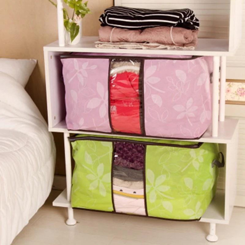 

Non-woven Fabric Clothes Quilt Storage Bags Socks Pants Organizer Bags Wardrobe Kids Toys Sundries Holders for Bedroom