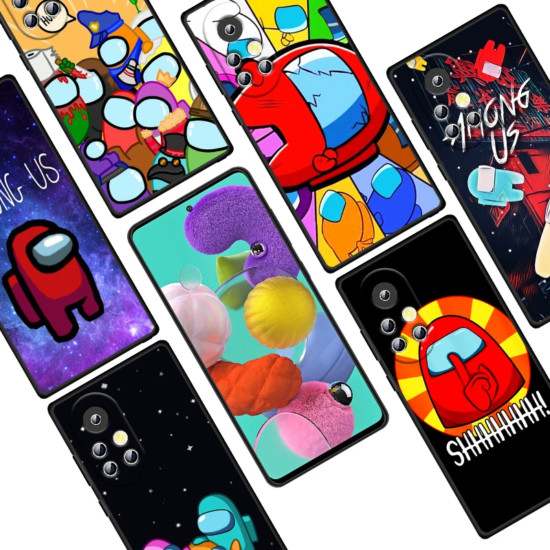 

Anime-Us-Game-Among For Huawei Nova 9 8 7 6 SE 7i 5T 5i 5Z 5 4E 4 3i 3 E 2i 2 Lite Pro 2017 Black Phone Case Funda Capa