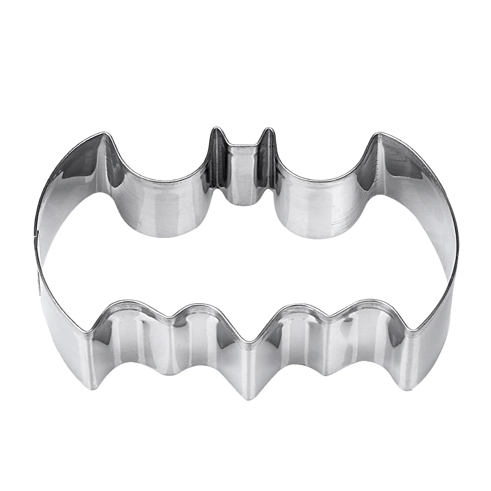 

Creative Cake Mold Bat Cookie Cutter Tool Cutter Biscuit Press Icing Set Stamp Mold Stainless Steel Pastry Tool Kitchen Accessoy