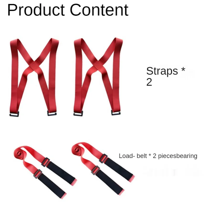 

Lifting Moving Strap Furniture Transport Belt In Shoulder Straps Team Straps Mover Easier Conveying Storage Orange