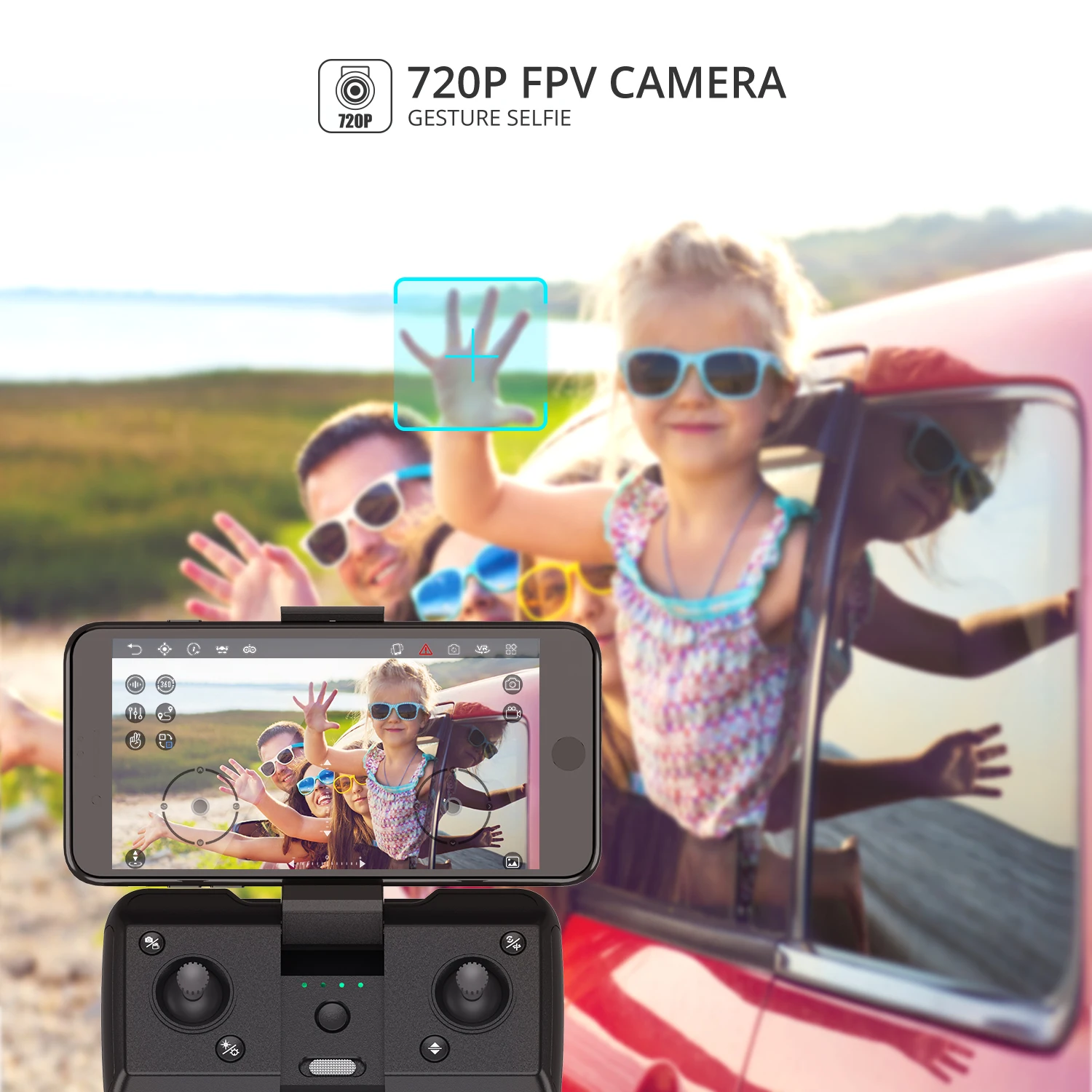 Holy Stone-Mini Dron con c&aacute;mara HD FPV para ni&ntilde;os, adultos y principiantes, cuadric&oacute;ptero RC de bolsillo con 3 bater&iacute;as, lanzamiento al lanzamiento, HS420-2