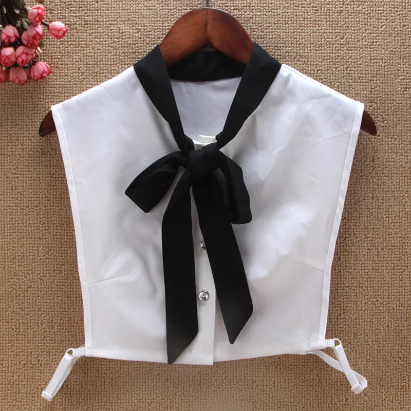 Linbaiway 2021 женская рубашка с бантиком искусственный воротник галстук Модный