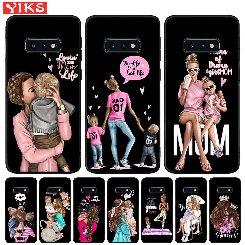 Чехол для телефона Samsung Galaxy S8 S9 S10 5G Plus S10e Note 10 8 9 S7 Edge Fashion Family Super Mom & Dad Boy | Отзывы и видеообзор