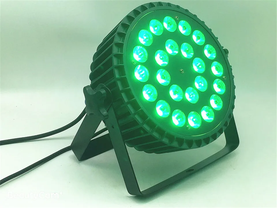 Dj светильник 24x18 Вт RGBWA UV 6в1 Par светодиодный Светодиодный светодиодный par светодиодный плоский par-прожектор светильник ing для вечерние KTV диско-светильник
