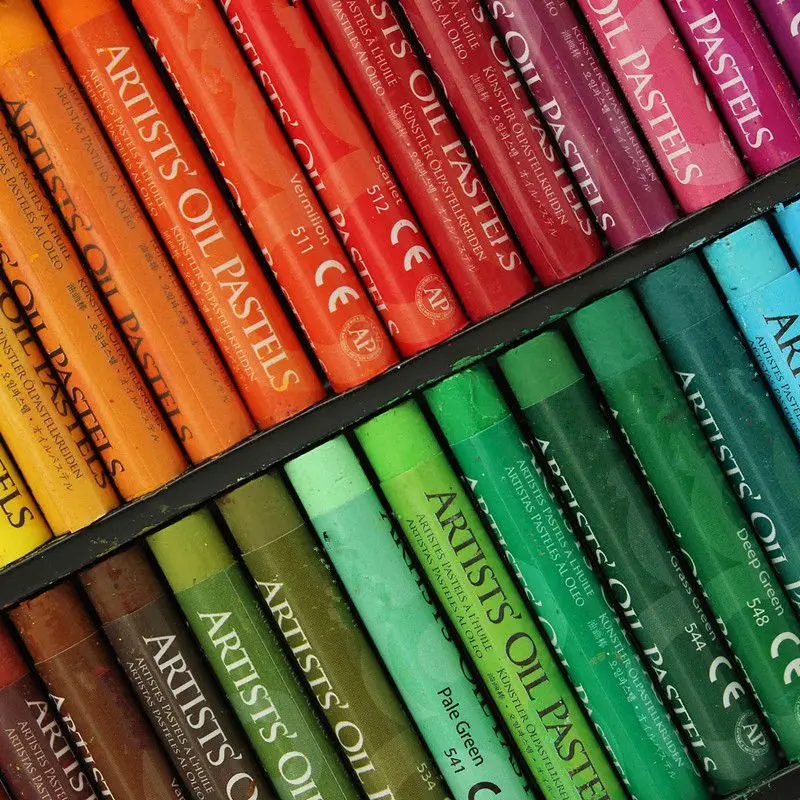 Soft Pastel Crayons Drawing Pens for Student Stationery School Pen Supplies Best Price 50 Colors Oil Pastels Set Quality |