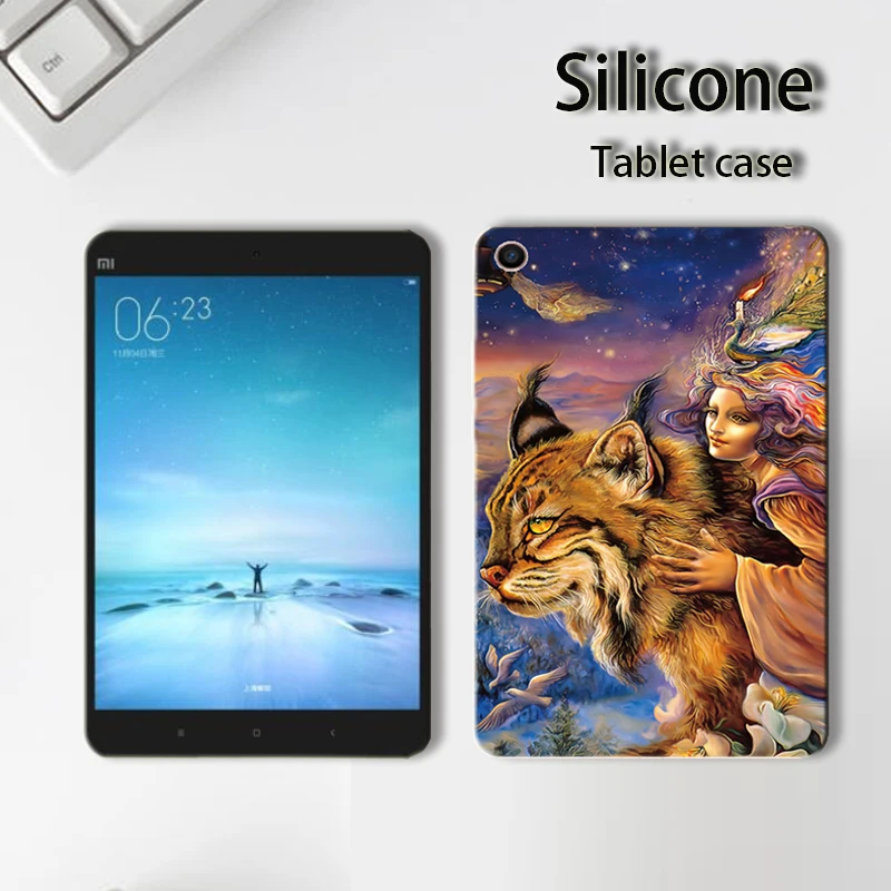 Чехол для планшета DIY Xiao mi Tablet Pad 3 7 9 4 8 0 Plus 10 1 Мягкий силиконовый чехол из ТПУ +