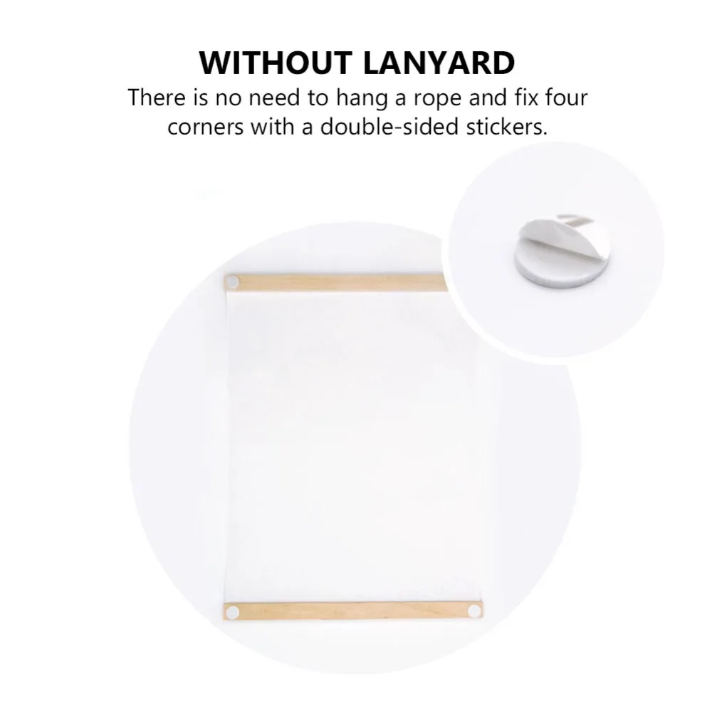 Деревянная вешалка для плакатов фотомагнитная рамка четыре цвета сделай сам