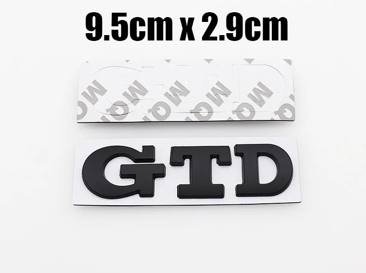 1 шт. Новейшая металлическая наклейка GTD с логотипом автомобиля на задний бампер