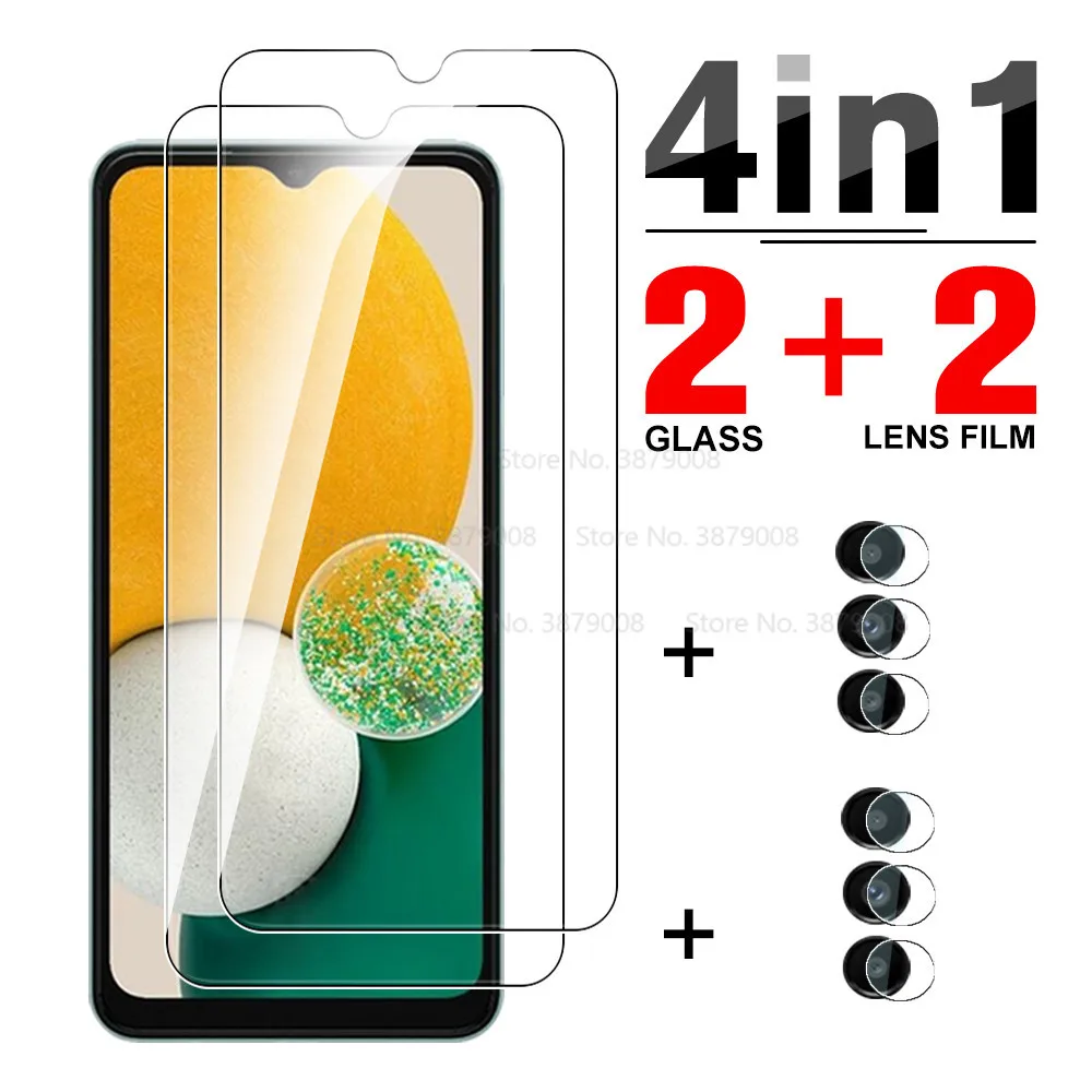 

4in1 Camera Protective Glass For Samsung Galaxy A13 5G Screen Protector samsang smsung samsun a13 a 13 13a Tempered Glass 6.5''