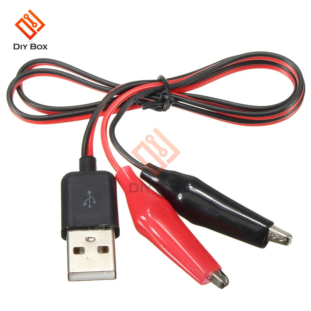 

Тестовые зажимы типа «крокодил», зажим для USB-разъема, адаптер питания, провод 60 см, провод USB зажим-крокодил