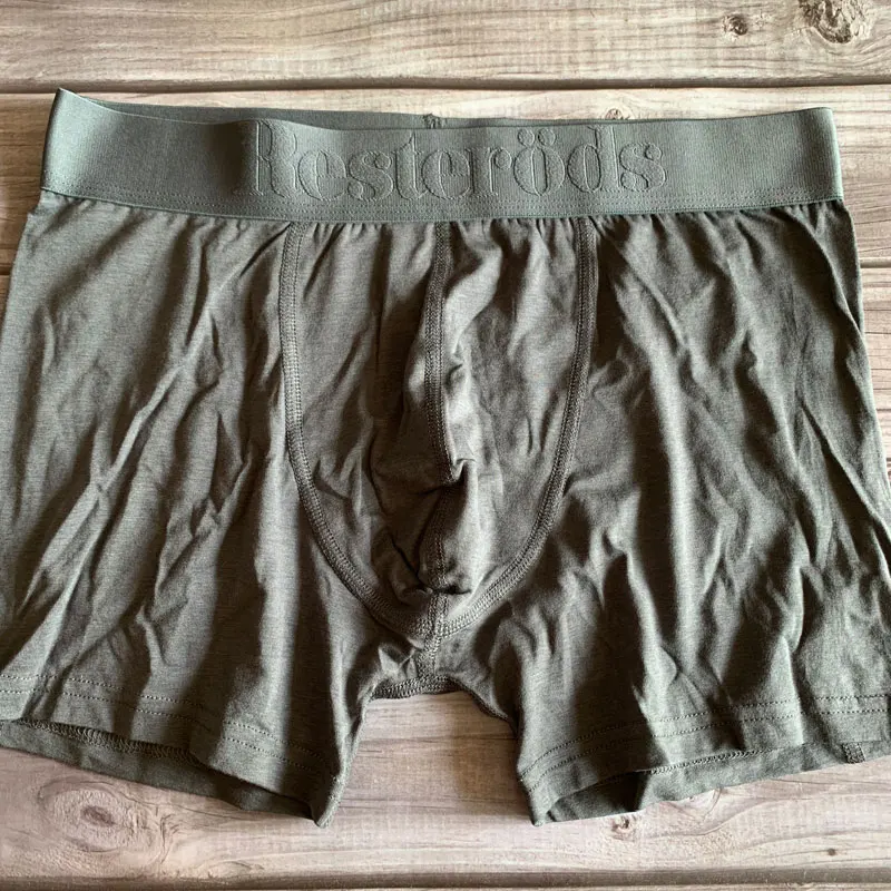 Gray Новое мужское удобное бамбуковое нижнее белье из хлопка и спандекса боксеры - Цвет: Gray