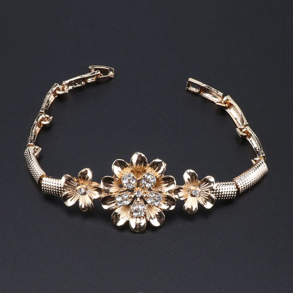 CYNTHIA Изысканная роскошь Дубай ювелирные наборы золотого цвета Индия Нигерия