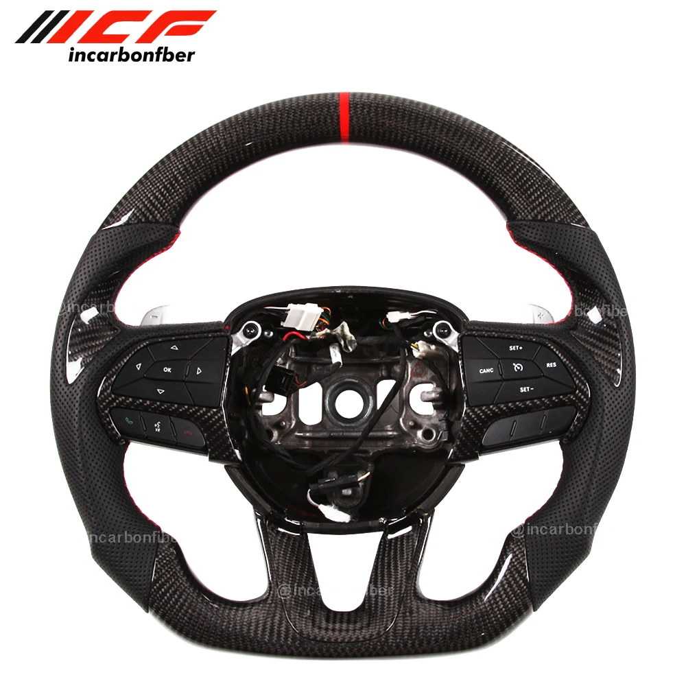 

Carbon Fiber Steering Wheel for Dodge Charger Challenger SRT